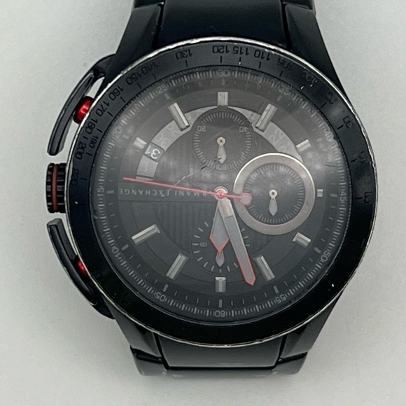 Armani Exchange AX1404 Chronograph Black Mens Watch Working - Picture 5 of 9